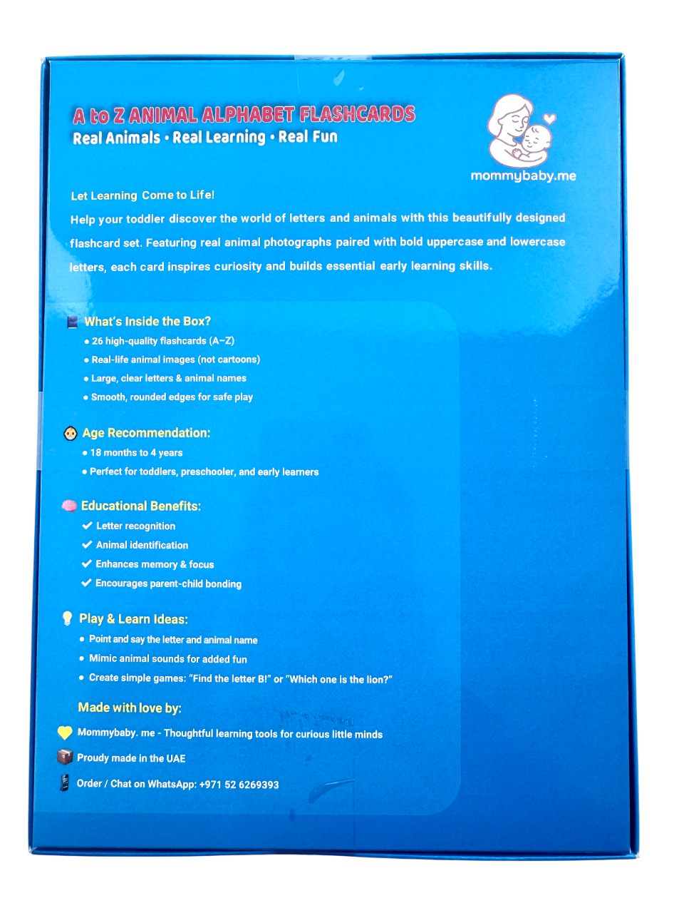 A5 Animal & Alphabet Flashcards